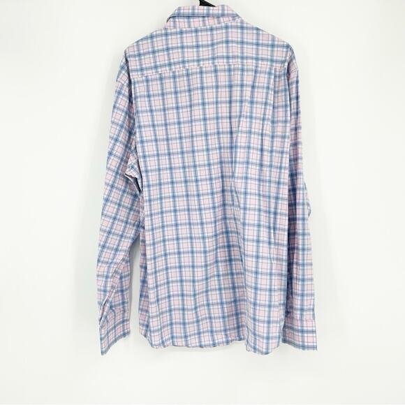 Southern Pines Pink & Blue Plaid Button Down Shirt Size XXL‎ Preppy - Picture 2 of 5